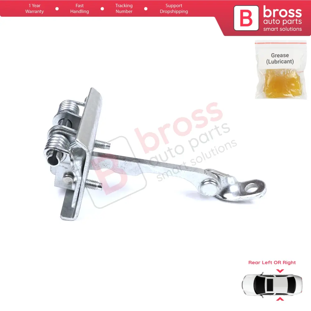 Cerniera Fermaporta Posteriore per Peugeot 607 9D 9U 1999-2010