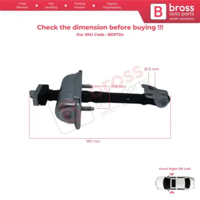 Cerniera Fermo Porta Anteriore per Opel Astra J Cascada (160010 13270665)