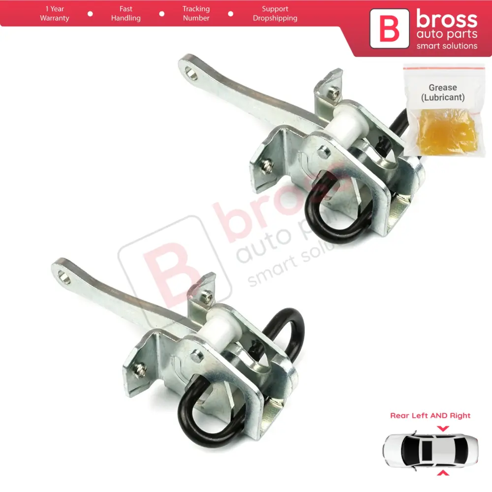 Cerniera Fermo Porta Posteriore 2 Pezzi per BMW Serie 3 E36 1990-1999