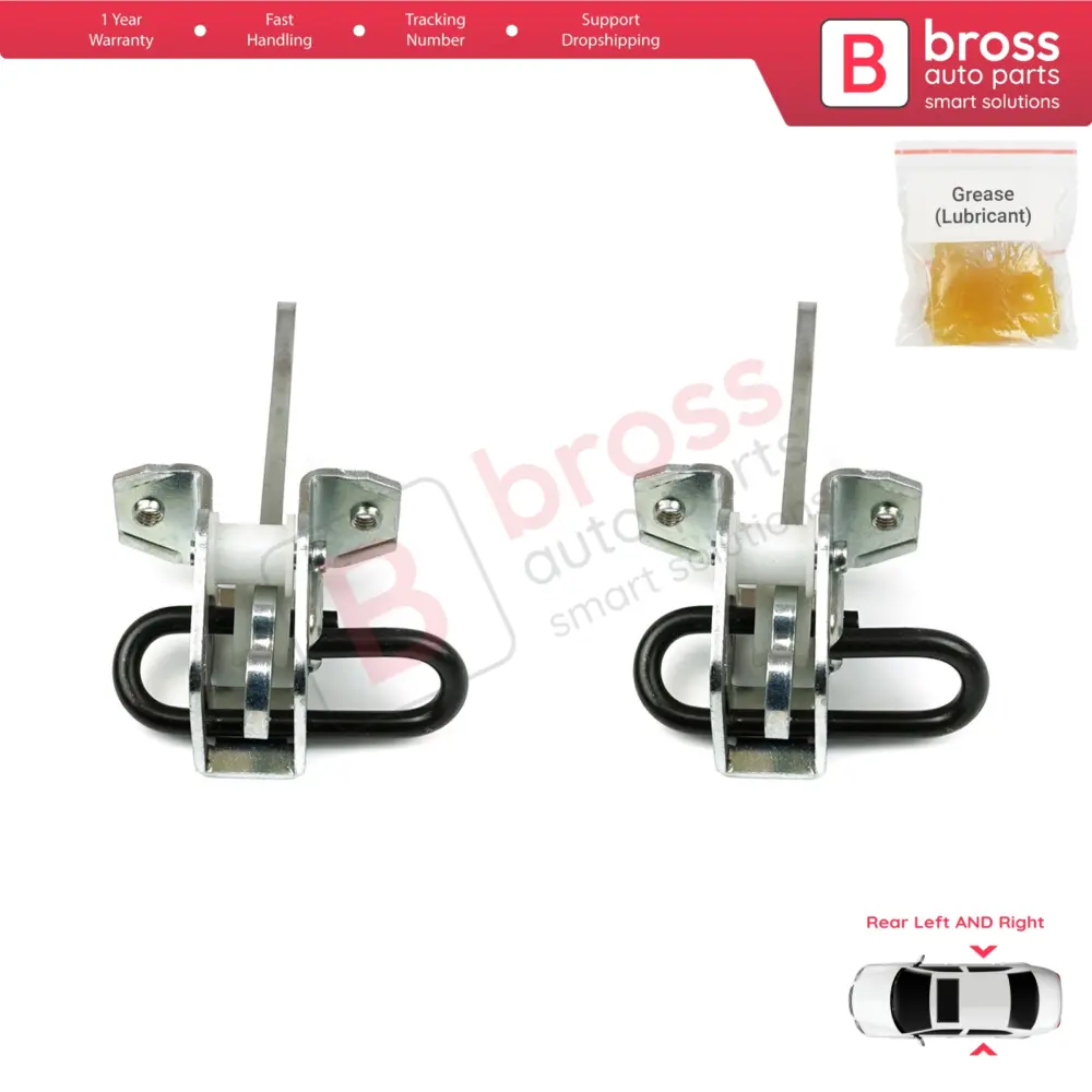 Cerniera Fermo Porta Posteriore 2 Pezzi per BMW Serie 3 E36 1990-1999