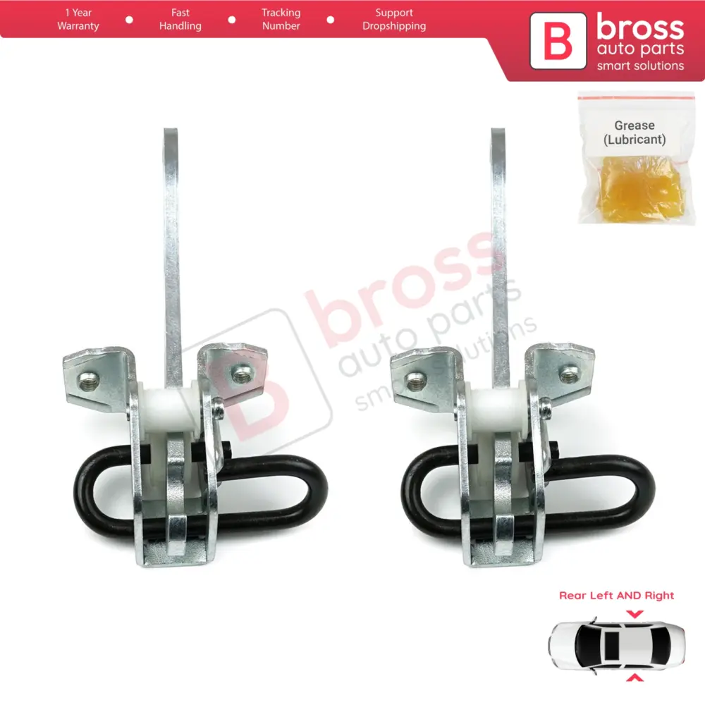 Cerniera Fermo Porta Posteriore 2 Pezzi per BMW Serie 7 E38 1994-2001