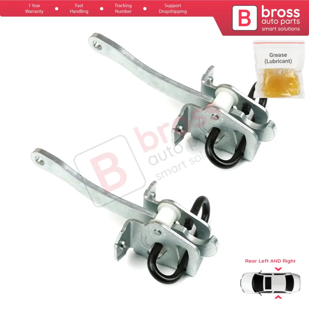 Cerniera Fermo Porta Posteriore 2 Pezzi per BMW Serie 7 E38 1994-2001