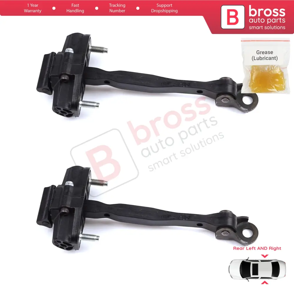 Cerniera Fermo Porta Posteriore 2 Pezzi per Citroën C3 Aircross MK2 A88