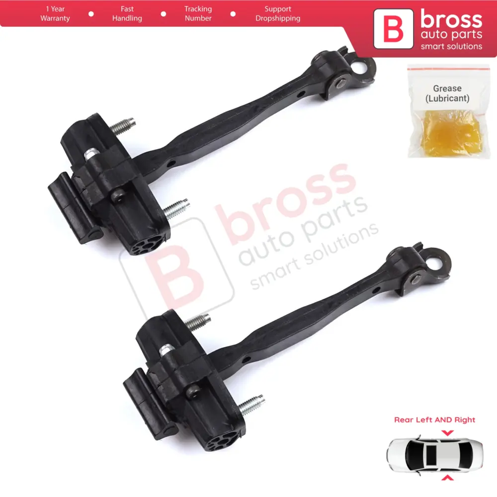 Cerniera Fermo Porta Posteriore 2 Pezzi per Citroën C3 Aircross MK2 A88