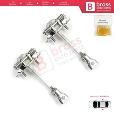 Cerniera Fermo Porta Posteriore 2 Pezzi per Citroën C3 MK2 Sc A51 2009-2016