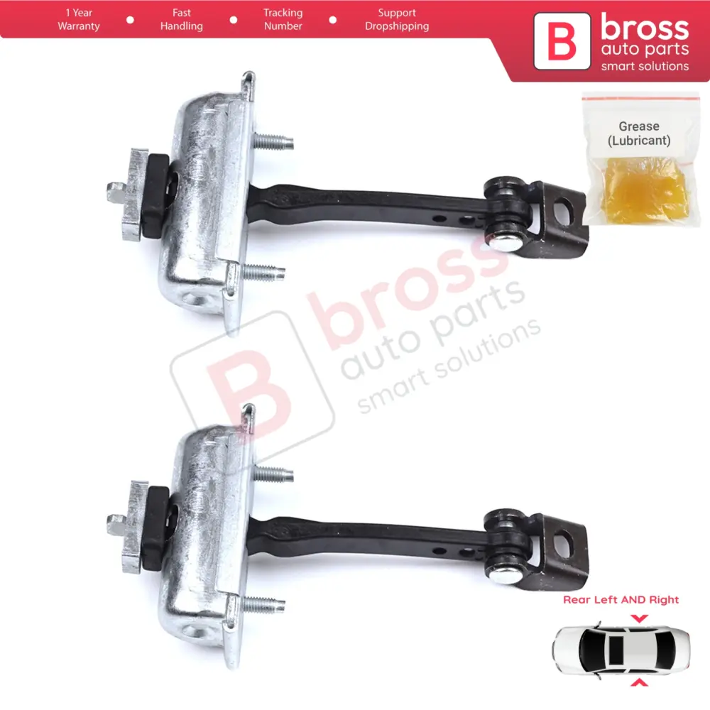 Cerniera Fermo Porta Posteriore 2 Pezzi per Citroën C3 MK3 Peugeot 208 MK1 5