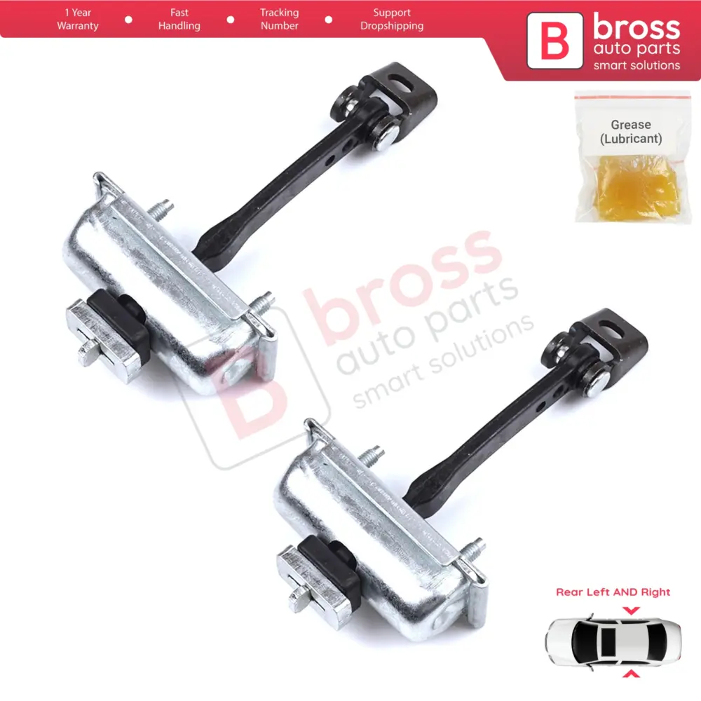 Cerniera Fermo Porta Posteriore 2 Pezzi per Citroën C3 MK3 Peugeot 208 MK1 5