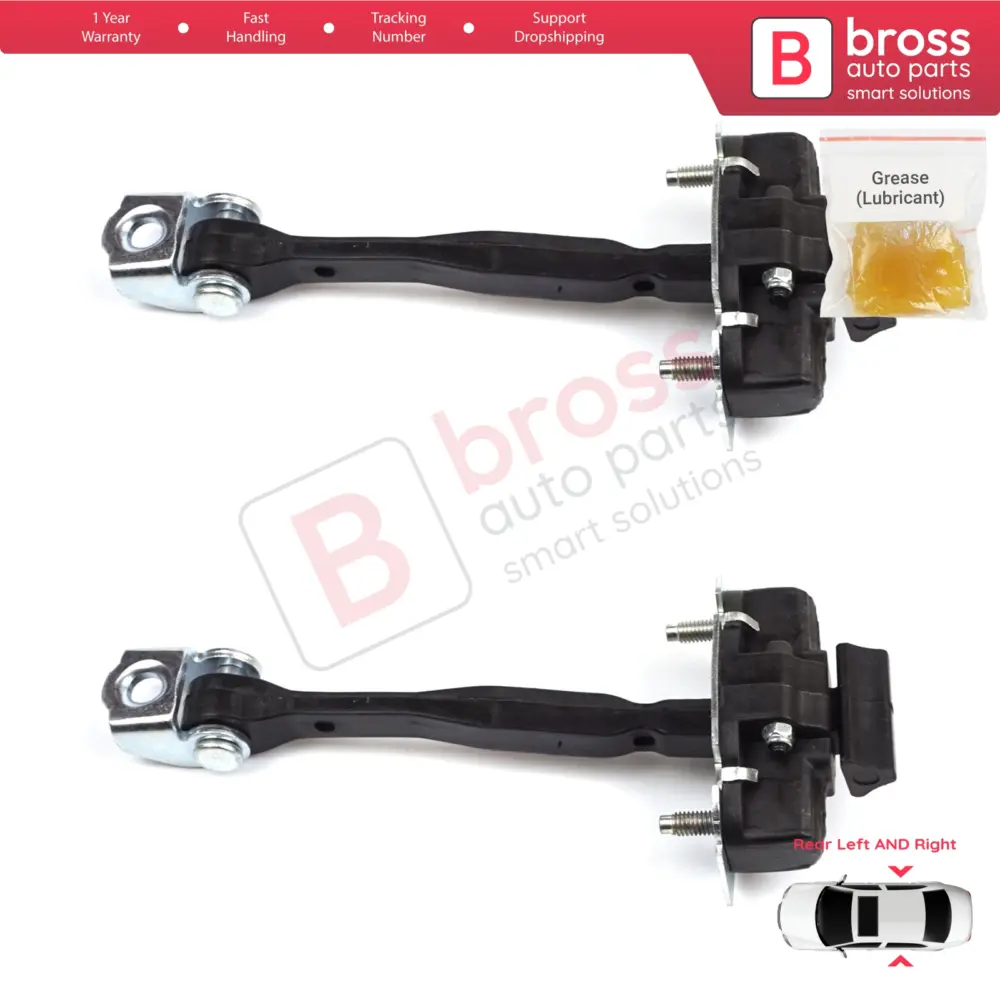 Cerniera Fermo Porta Posteriore 2 Pezzi per Fiat 500x 334 2014-on