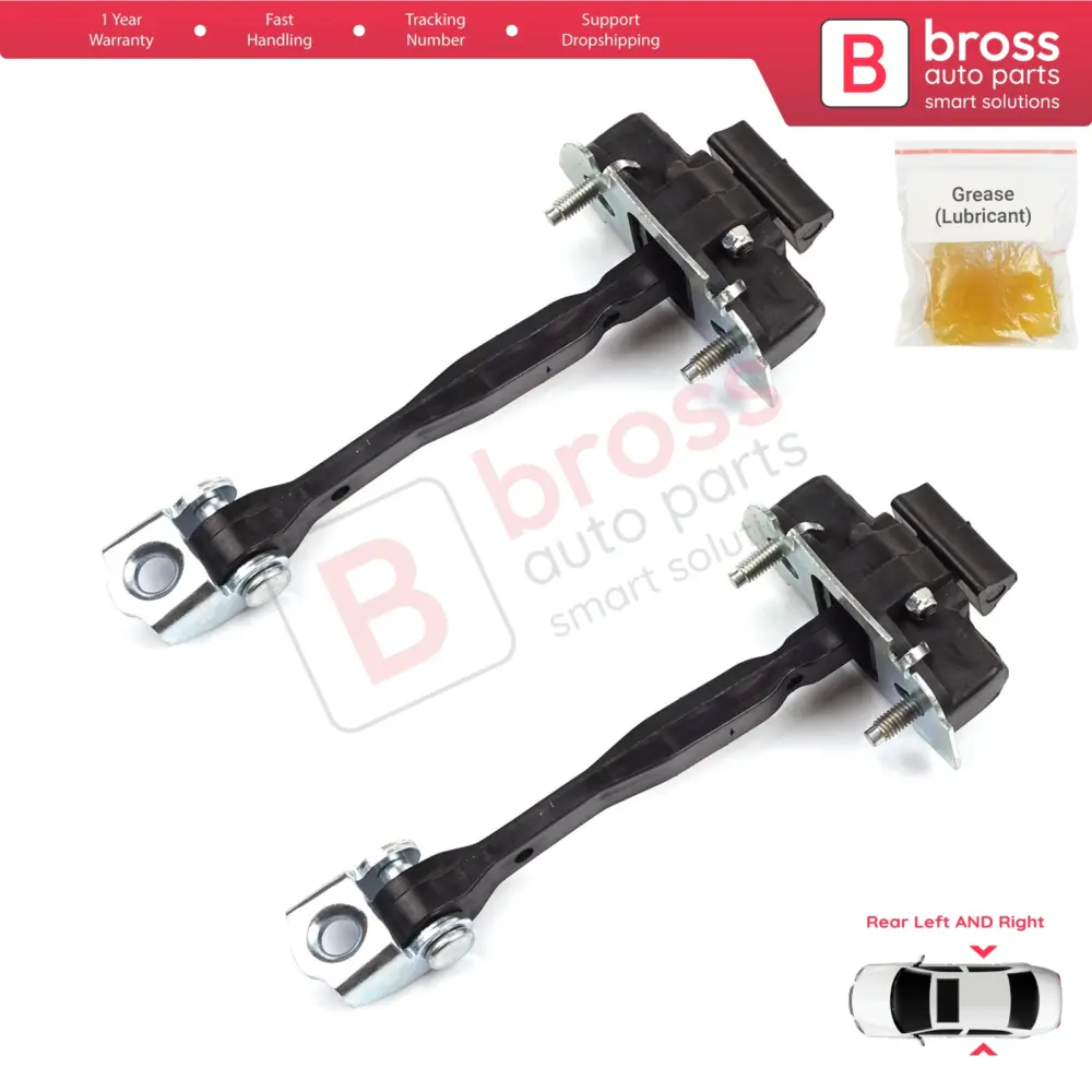 Cerniera Fermo Porta Posteriore 2 Pezzi per Fiat 500x 334 2014-on