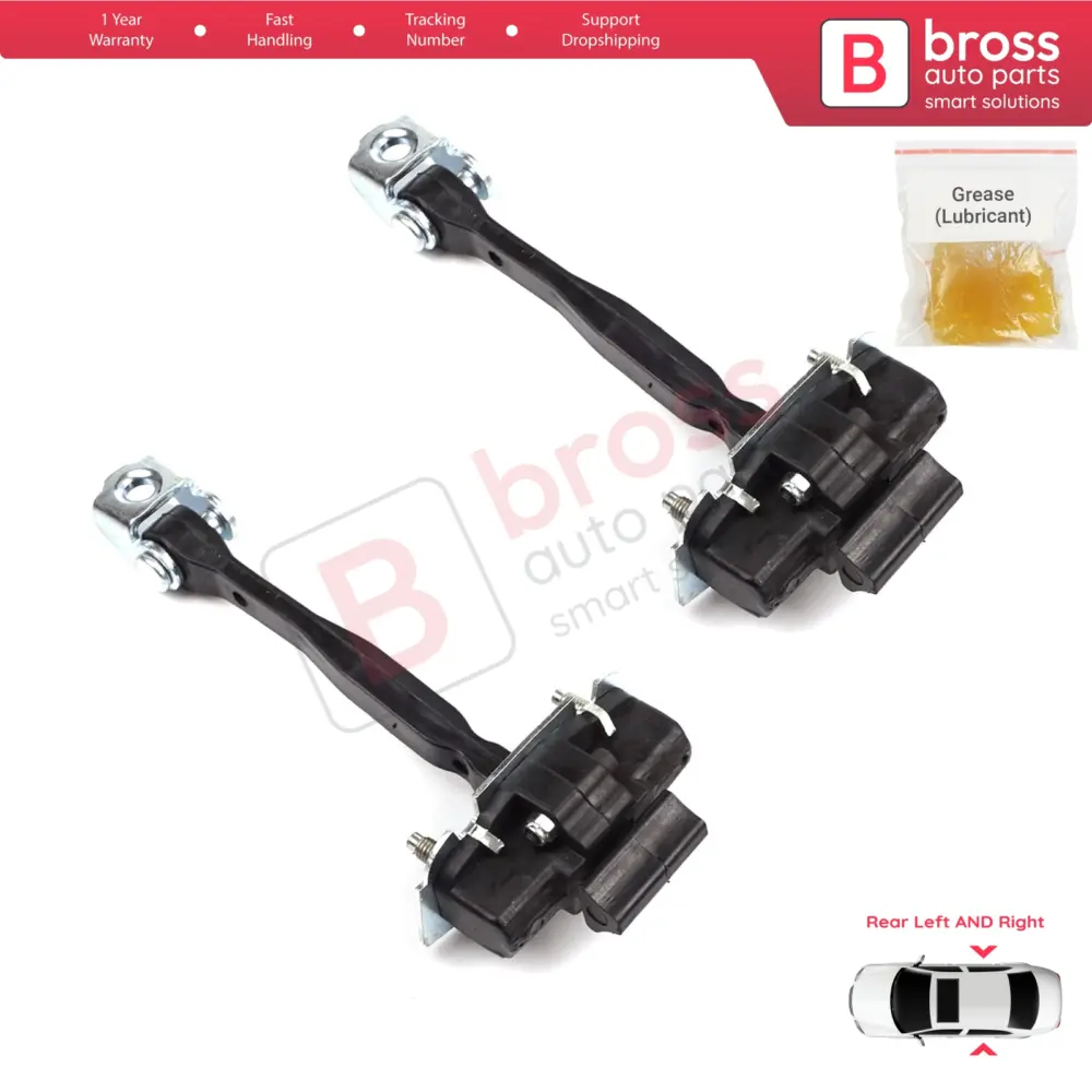 Cerniera Fermo Porta Posteriore 2 Pezzi per Fiat 500x 334 2014-on