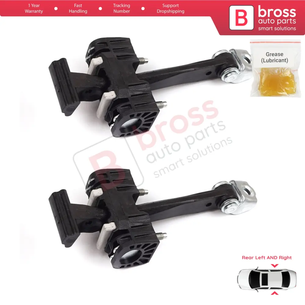 Cerniera Fermo Porta Posteriore 2 Pezzi per Opel Zafira B 2005-2014
