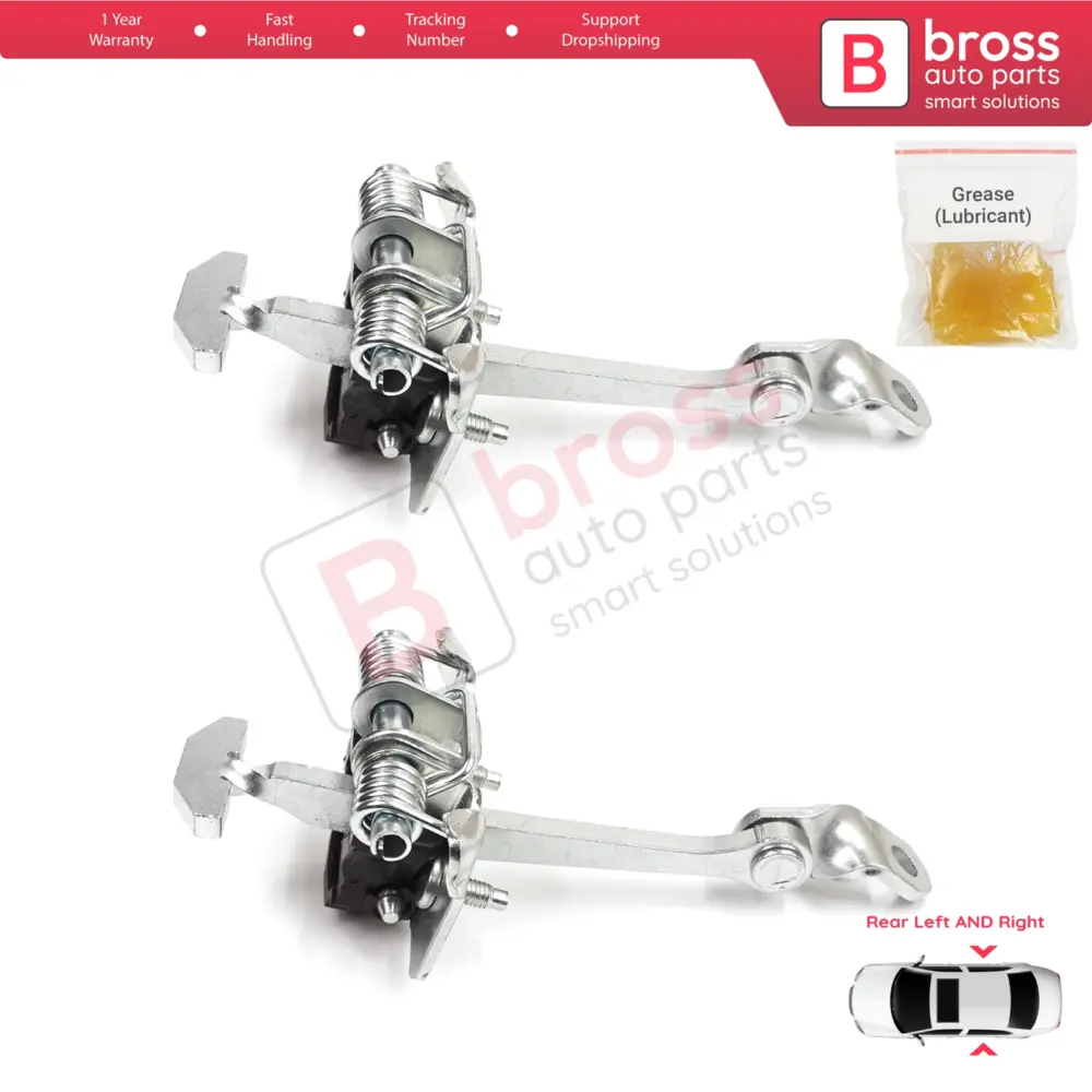 Cerniera Fermo Porta Posteriore 2 Pezzi per Peugeot 307 2000-2012 4/5 Porte