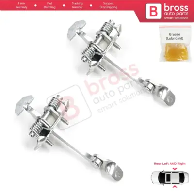 Cerniera Fermo Porta Posteriore 2 Pezzi per Peugeot 307 2000-2012 4/5 Porte