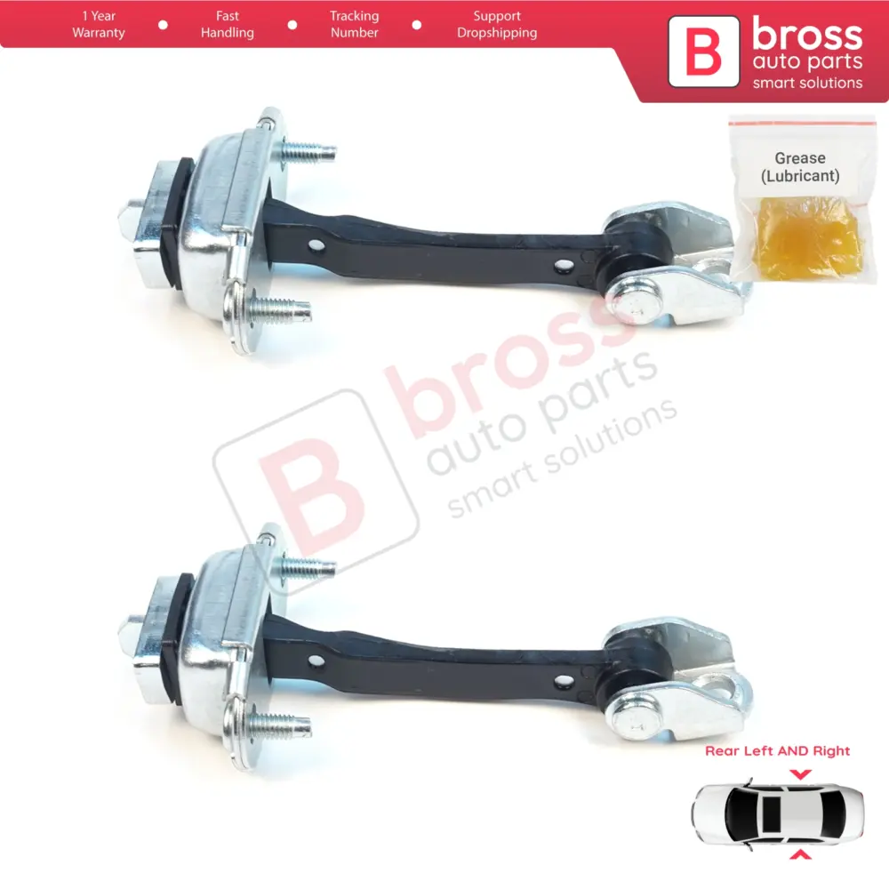 Cerniera Fermo Porta Posteriore 2 Pezzi per Peugeot 407 6D 6E 2004-2011
