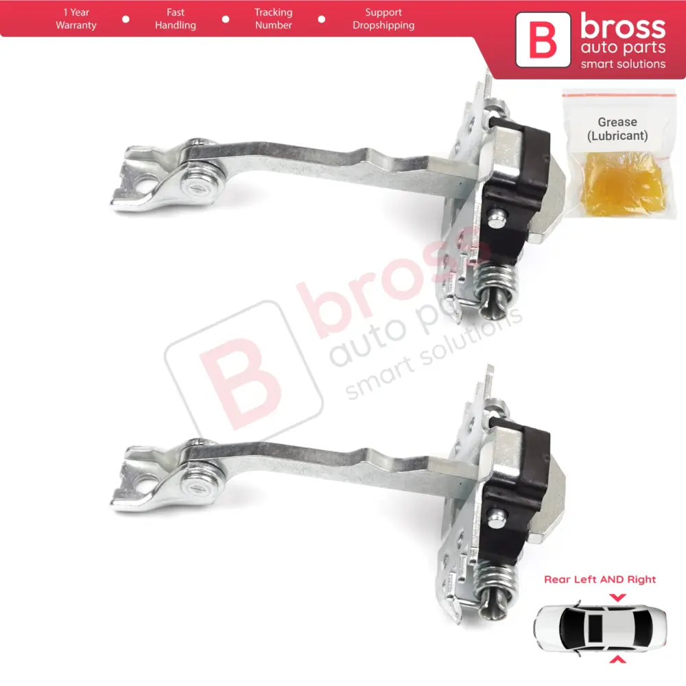 Cerniera Fermo Porta Posteriore 2 Pezzi per Renault Laguna MK3 X91 Bt0/1