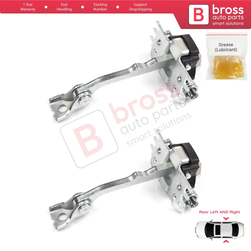 Cerniera Fermo Porta Posteriore 2 Pezzi per Renault Laguna MK3 X91 Bt0/1