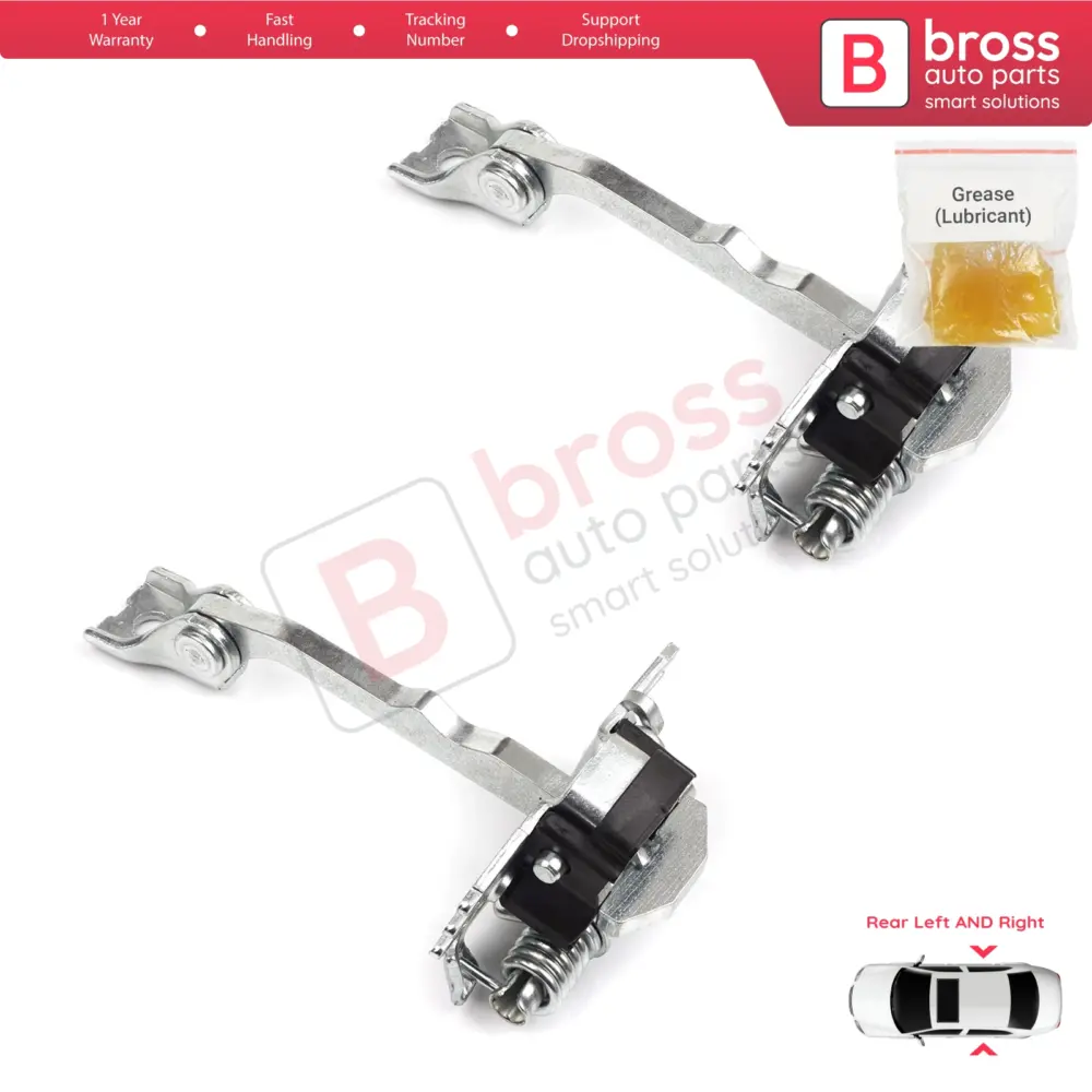 Cerniera Fermo Porta Posteriore 2 Pezzi per Renault Laguna MK3 X91 Bt0/1