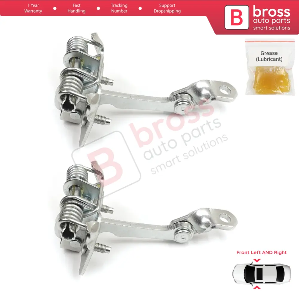 Cerniere Fermo Porta Anteriore 2 Pezzi per Peugeot 206 1998-2016 Hb Cc Sw