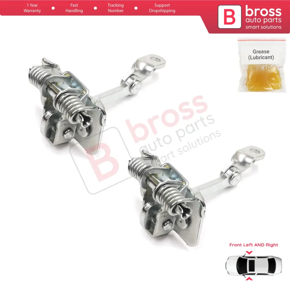 Cerniere Fermo Porta Anteriore 2 Pezzi per Peugeot 206 1998-2016 Hb Cc Sw