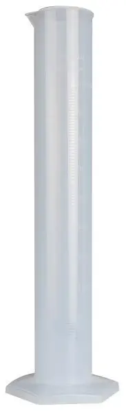 Cilindro graduato contenitore misurino liquidi plastica trasparente 500 ml