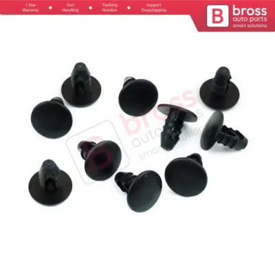 Clip a Spina M8 Testa 14,7 mm 10 Pezzi per Renault Fiat