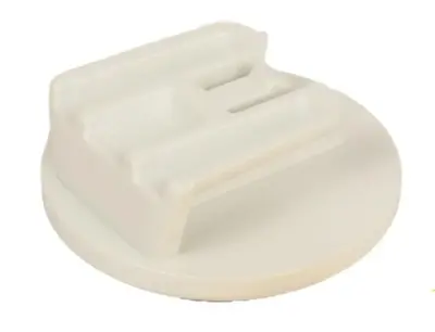 Clip adesiva bianca supporto fissaggio accessorio Telepass MooneyGo plastica