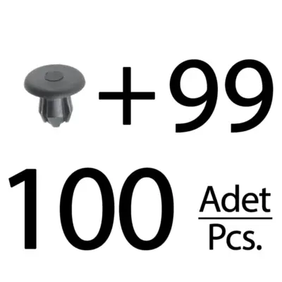 Clip Cofano 100 Pezzi per Mercedes Audi Opel Chevrolet