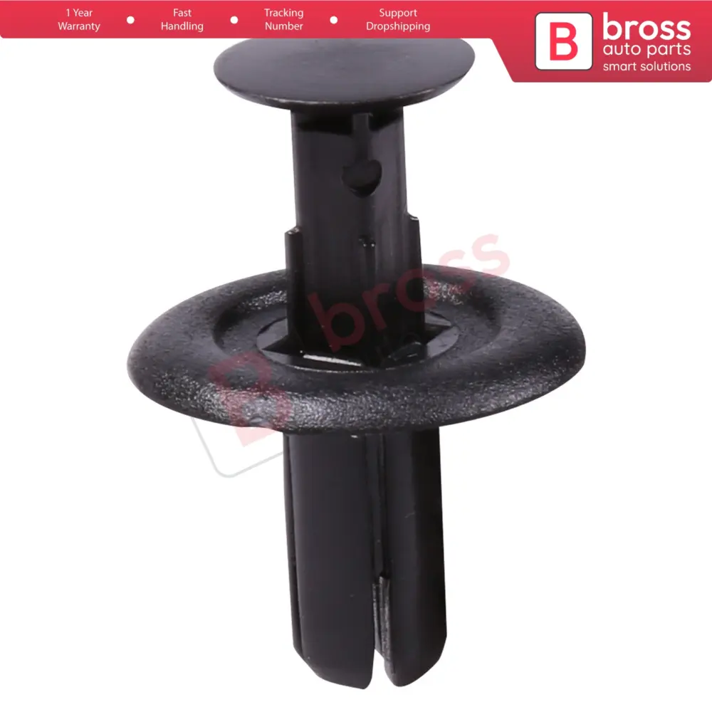 Clip Copertura Bagagliaio Nero Nylon 10 Pezzi per Mazda 13mm 5.8mm