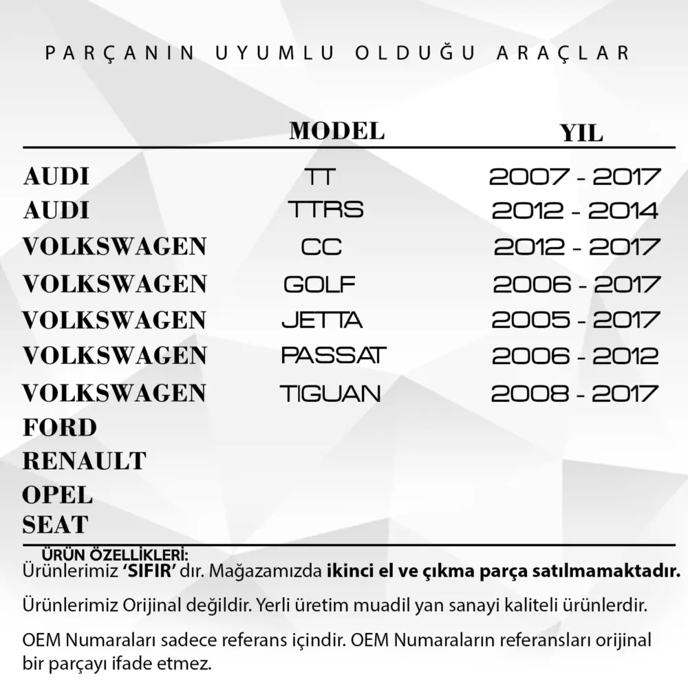 Clip di Fissaggio 10 Pezzi per Ford, Renault, Opel, Seat, Audi, Volkswagen