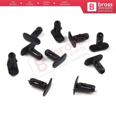 Clip di Fissaggio Nere 10 Pezzi per Renault 82176228