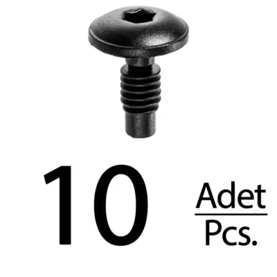Clip di Montaggio Paraurti Posteriore per Renault Kangoo Megane - 10 Pezzi