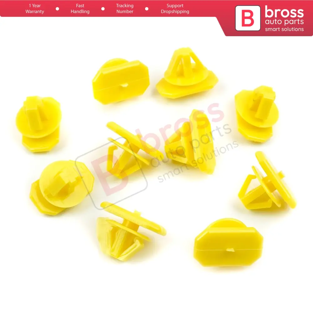 Clip Fissaggio Modanatura Paraurti 10 Pezzi per Ford Connect