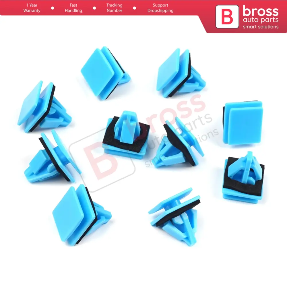 Clip Fissaggio Modanature Laterali 10 Pezzi per Kia 87758 3l000