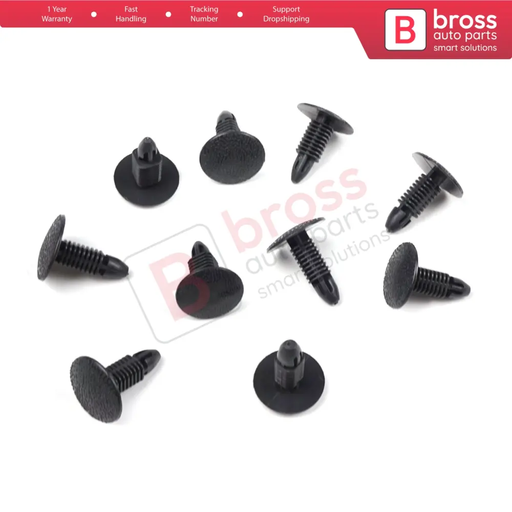 Clip Fissaggio Pannello Interno Nero 10 Pezzi per Suzuki 0940910302