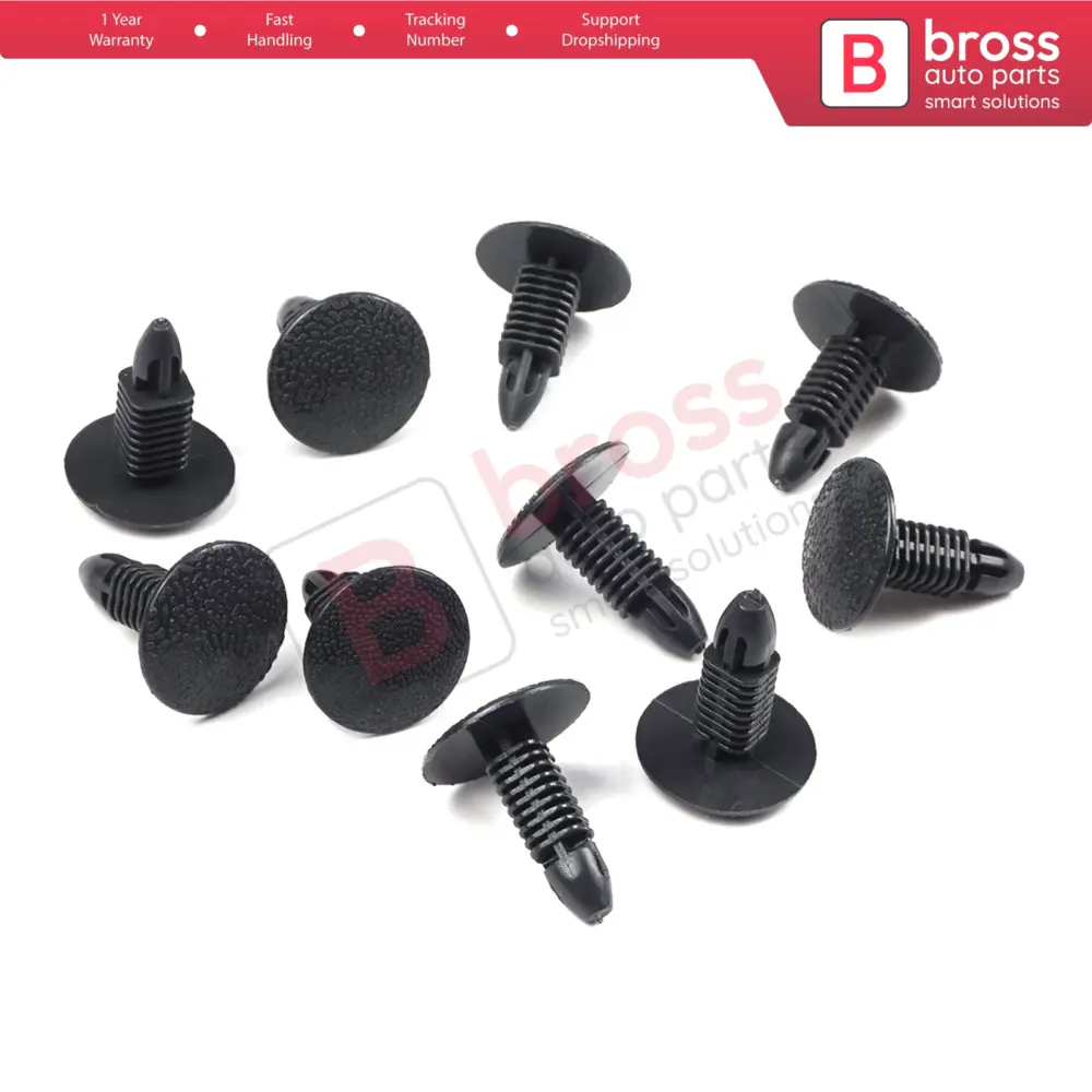 Clip Fissaggio Pannello Interno Nero 10 Pezzi per Suzuki 0940910302