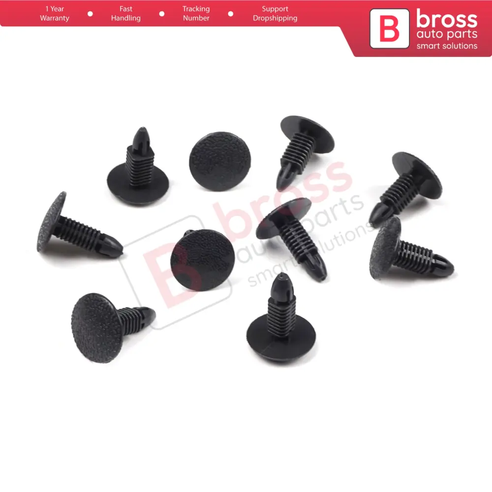 Clip Fissaggio Pannello Interno Nero 10 Pezzi per Suzuki 0940910302