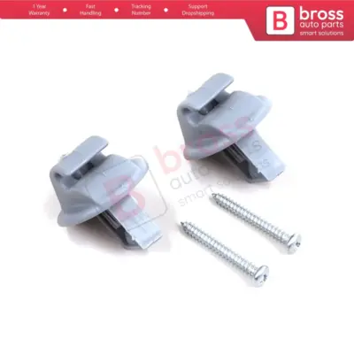 Clip Parasole Grigia 2 Pezzi per Renault Clio Megane Scenic Laguna Twingo Modus