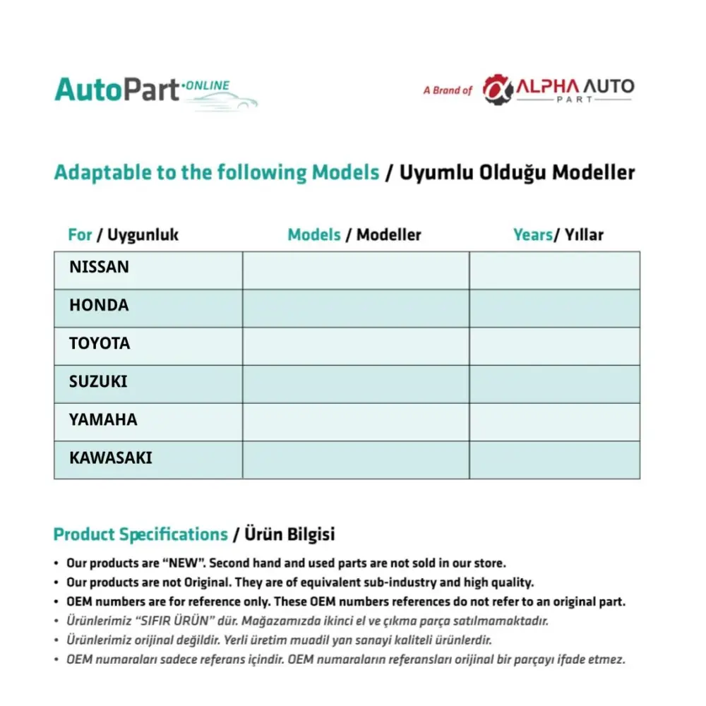 Clip Paraurti 50 Pezzi per Nissan, Honda, Toyota