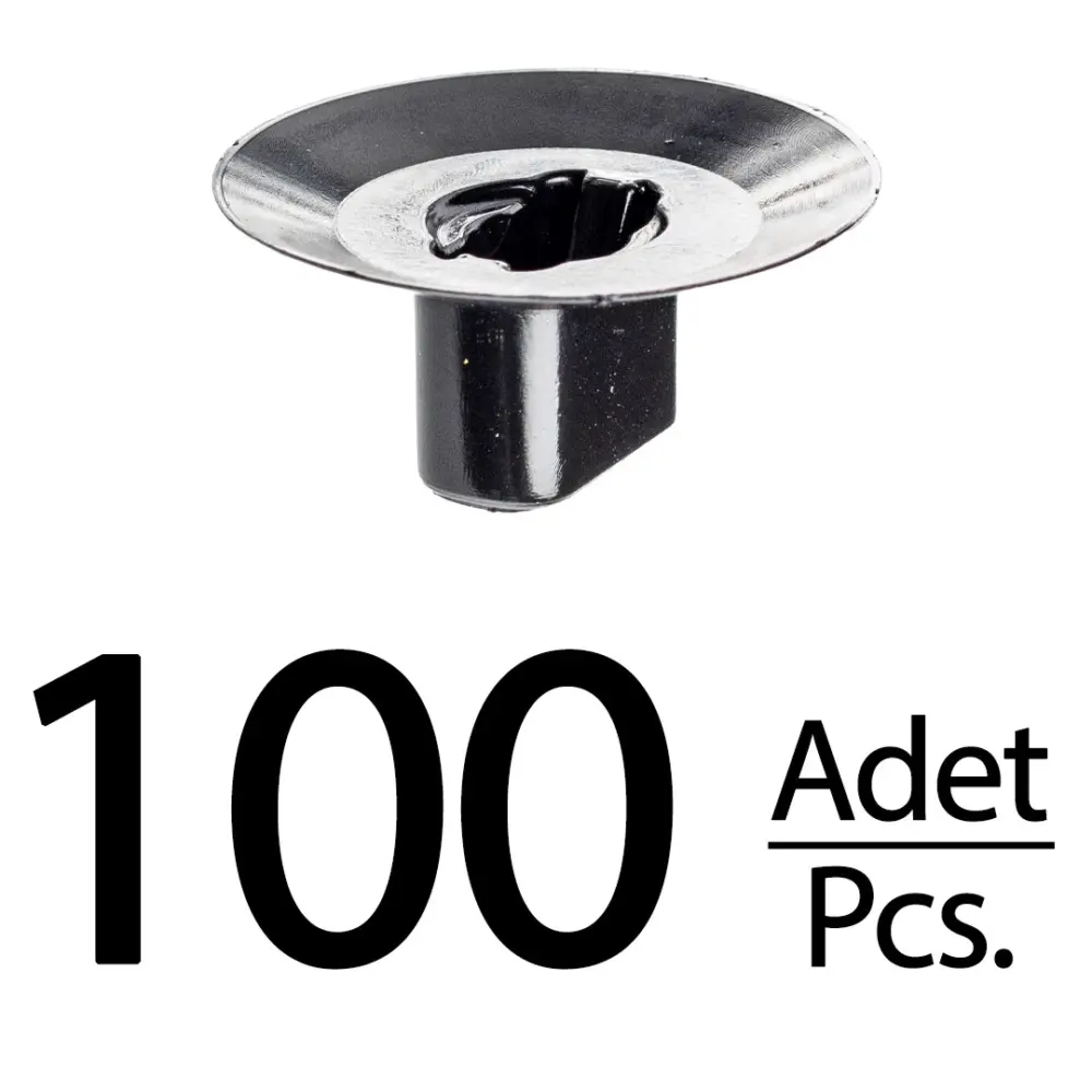 Clip per Cofano - 100 Pezzi per Renault Dacia Fiat