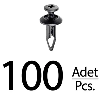Clip per Griglia Paraurti per Seat Ibiza, Leon, Volkswagen Touareg - 100 Pezzi