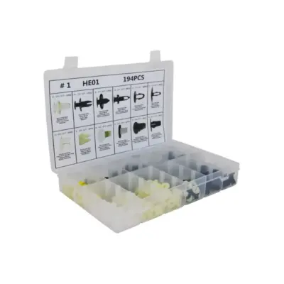 Clip Plastiche Kit 194 Pezzi Universale per Auto