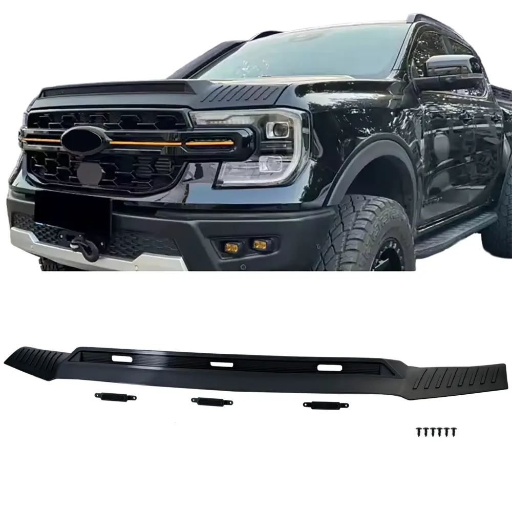 Cofano Protettivo Contro I Sassi per Ford Ranger T9 dal 2023, Nero