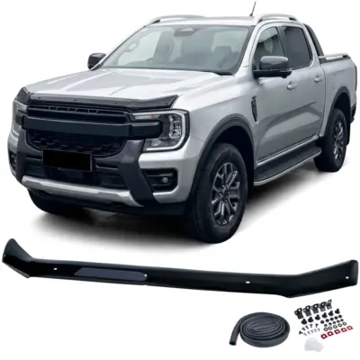 Cofano Protezione Motore Nero Lucido per Ford Ranger T9 dal 2023