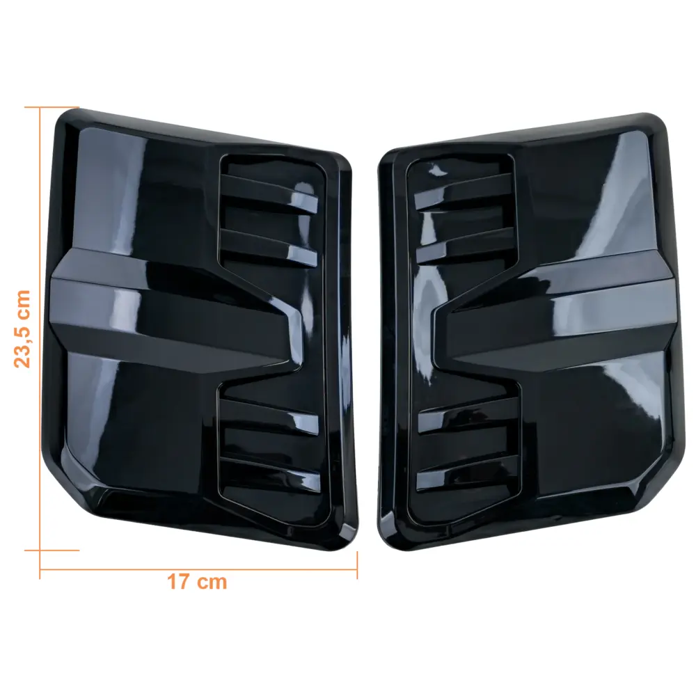 Cofano Set Nero Lucido per Ford Ranger T9 (dal 2022) in ABS Resistente