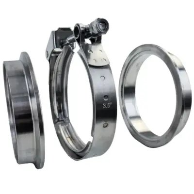 Collare V-band in Acciaio Inox con Chiusura Rapida 3,5" 89mm Universale