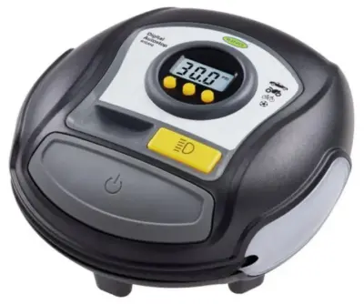 Compressore aria digitale portatile 12V programmabile con luce LED integrata