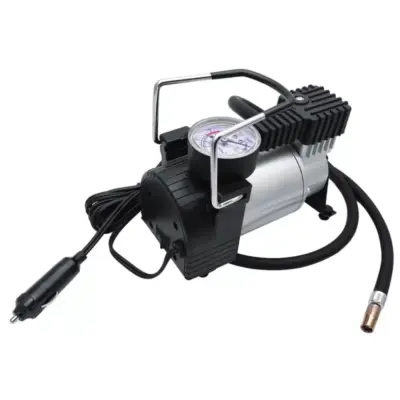 Compressore Aria Metallico con Manometro 12v 150psi Universale