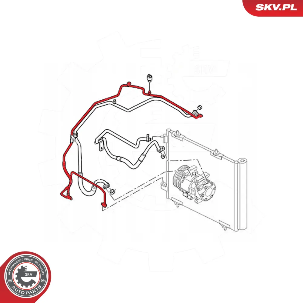 Condotto alta pressione, Climatizzatore CITROEN C2 C3 I per Citroën C3 I 6477.94
