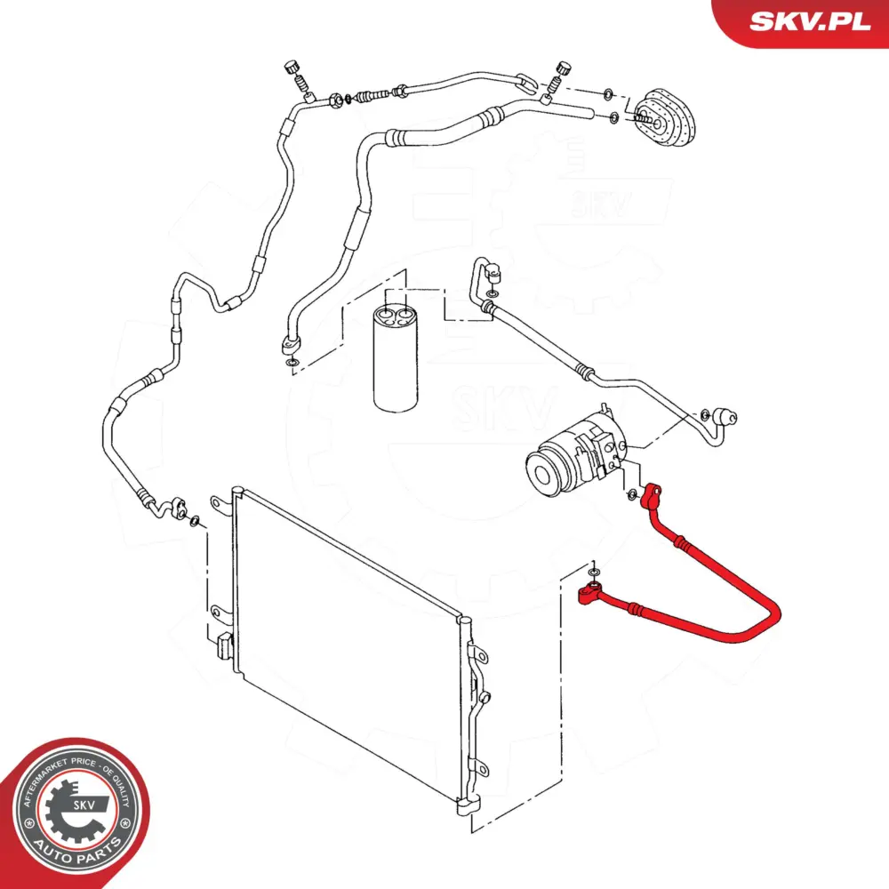 Condotto alta pressione, Climatizzatore per Audi A4 B6 (8E2) 8E0260701AE