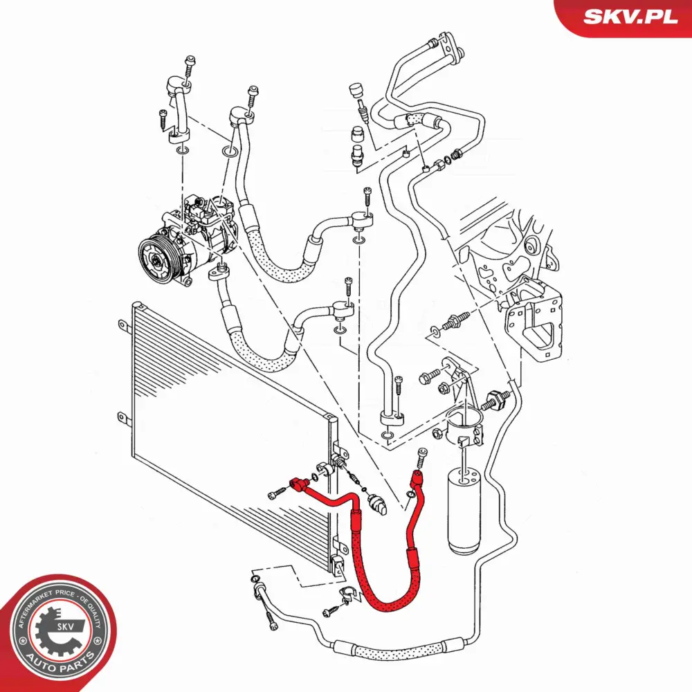 Condotto alta pressione, Climatizzatore per Audi A6 C6 Avant (4F5) 4F0260701M
